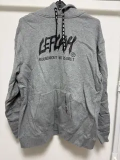 LEFLAH グレー フード付きパーカー　XLのサムネイル