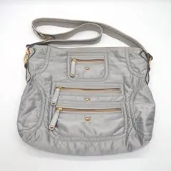 TOD'S ナイロン ショルダーバッグ シャンパンゴールド