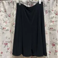 ❤︎DHC 膝丈ストレッチフレアスカート　薄手　ウエストゴム 無地 裏地あり❤︎のサムネイル