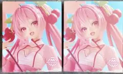 【新品未開封】桜ミク AMP+ フィギュア 桜ドレスver. 2体セット