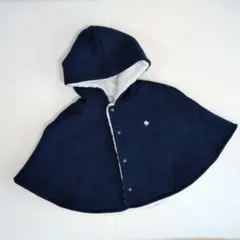 POLO Baby フリースポンチョ ネイビー 70〜80cm
