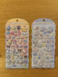 コットンパフィシール　サンリオ　シナモロール　2枚セット
