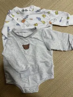 miffu ミッフィー プリントロンパース 2点セット