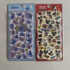 プチドロップステッカー ディズニー スティッチ ミッキー