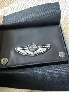 Harley-Davidson ブラックレザー長財布のサムネイル
