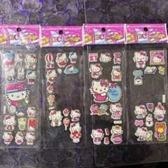 ハローキティ　ぷくぷくシール4枚