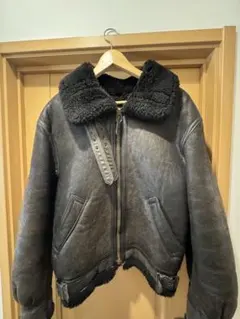 アヴィレックス B-3 ムートン フライトジャケット レザー 36