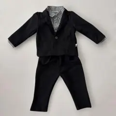 【極美品】ブラックフォーマルスーツ 3点セット 100cm ウォッシャブル