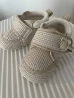 anyo ベビーシューズ ワッフル ベージュ 12.5cm
