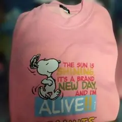 フ2。スヌーピー薄手トレーナー