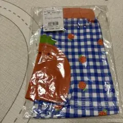 ミカンプリント チェック柄パンツHOT biscuits MIKI HOUSE