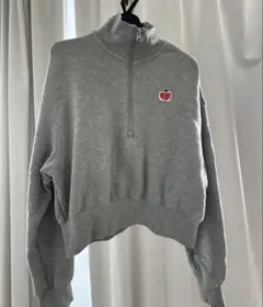 Nike グレー ハーフジップ トレーナー M