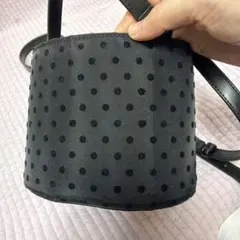 ドット柄 ブラック ショルダーバッグ ツルバイマリコオイカワのサムネイル