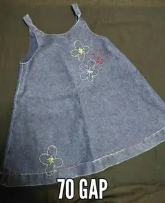 6〜12ヶ月　babyGAP デニムワンピース