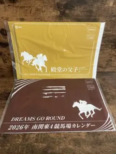 【新品未使用】JRA 南関競馬2026 カレンダー セット壁掛け　限定