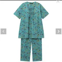 ワコール　Atsuko Matano ブルー　夏物花柄　パジャマ新品未使用品