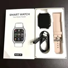 SMART WATCH R1 フィットネストラッカー ピンク
