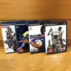 PS2 バイオハザード4、メタルギアソリッド3、鬼武者2、ウイニングイレブン6