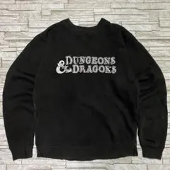 ダンジョンズ&ドラゴンズ スウェット TRPG フェードブラック フロントロゴ