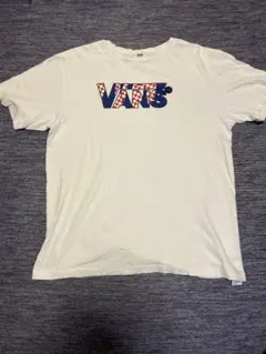 VANS チェッカーボードロゴ Tシャツ ホワイト XLのサムネイル