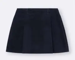 GU ネイビー コーデュロイスカート Mサイズ 高見え