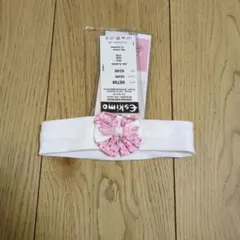 リボン付きホワイトヘアバンド