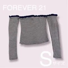 【美品】Forever21 オフショルクロップトップスのサムネイル