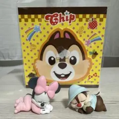 ディズニー　まだねむたいガチャ　ミニーマウスとチップ