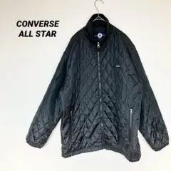 コンバースオールスター　ブラック　キルティング　ジャケット　Mサイズ　羽織り
