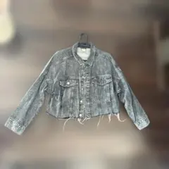 グレー クロップドデニムジャケット 【値下げ交渉コメント】