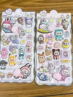 夜中セール ラブブ ぷにぷにシール2点セット