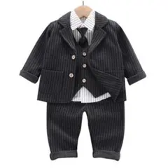 100cm 男の子 ストライプ フォーマルスーツ