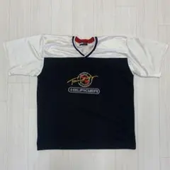 トミーヒルフィガー ポロシャツ 紺 赤 白 胸ロゴ刺繍