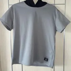 SHEINフード付き 半袖Tシャツ グレー