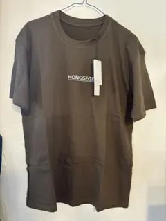 Tシャツ　ロゴ　メンズ　レディース　Mサイズ　カーキ