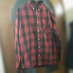 ブラックFRIDAY割り❗agate Lサイズ 赤黒チェックネルシャツ