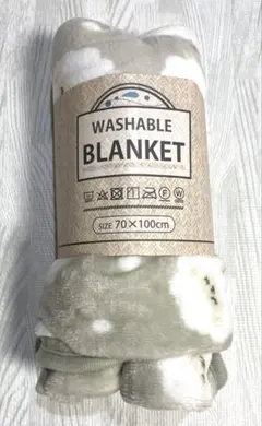 新品・未使用 ブランケット ひつじ グレー
