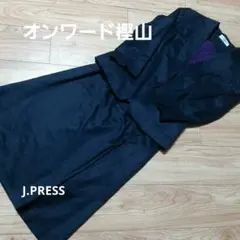 大セール！オンワード樫山　J.PRESS　レディース　サマースーツ上下　黒