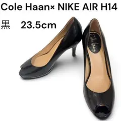 Cole Haan× NIKE AIR H14 オープントゥ　黒　パンプスのサムネイル