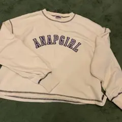 ANAPGIRL ホワイト トレーナー M