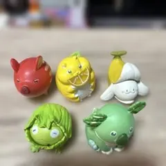 動物と野菜のコラボ　５点