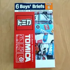 タカラトミー　男の子用パンツ【6枚】6歳用 ブリーフ　働く車