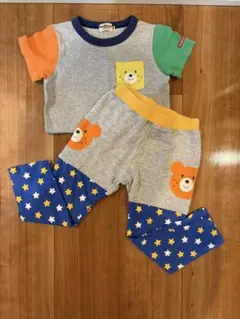 ミキハウス　ホットビスケッツ Tシャツと星柄パンツセット 100cm