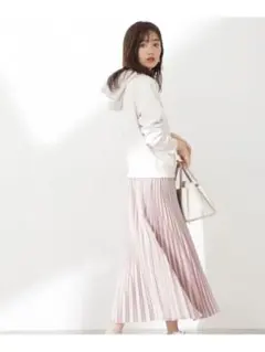 PROPORTION BODY DRESSING サテンプリーツスカート