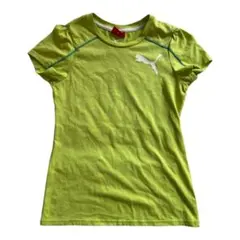 プーマ　Tシャツ　Sサイズ　グリーン　スポーツウェア