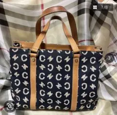 CELINE セリーヌCマカダム柄ハンドバッグ　トートバッグ
