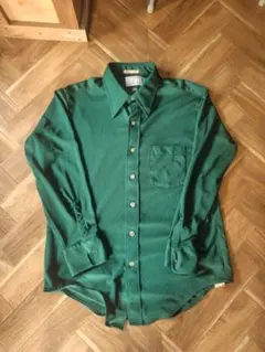 【USA製】Golden Arrow ドレスシャツ グリーン XL 70年代