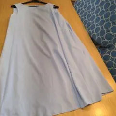 美品 クミキョク 組曲 Aライン ノースリーブワンピース 小さい 洗える