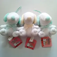 スヌーピー マスコット ストラップ リボン 3点【新品】