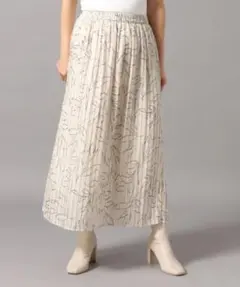 LOWRYSFARM プリーツロングスカート春服